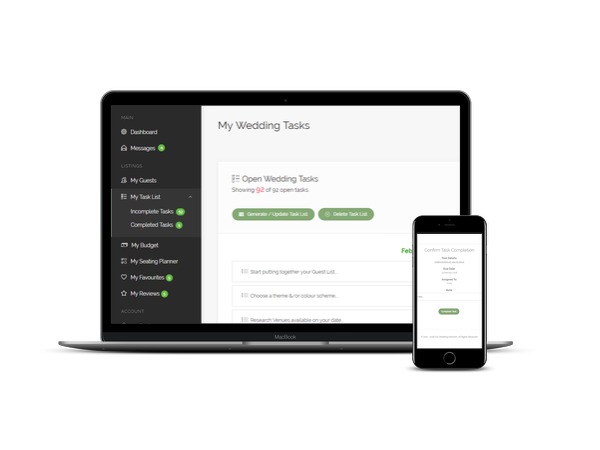 Wedding Task Tool example