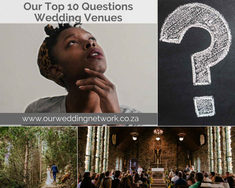 Our Top 10 Questions-Wedding Venues!